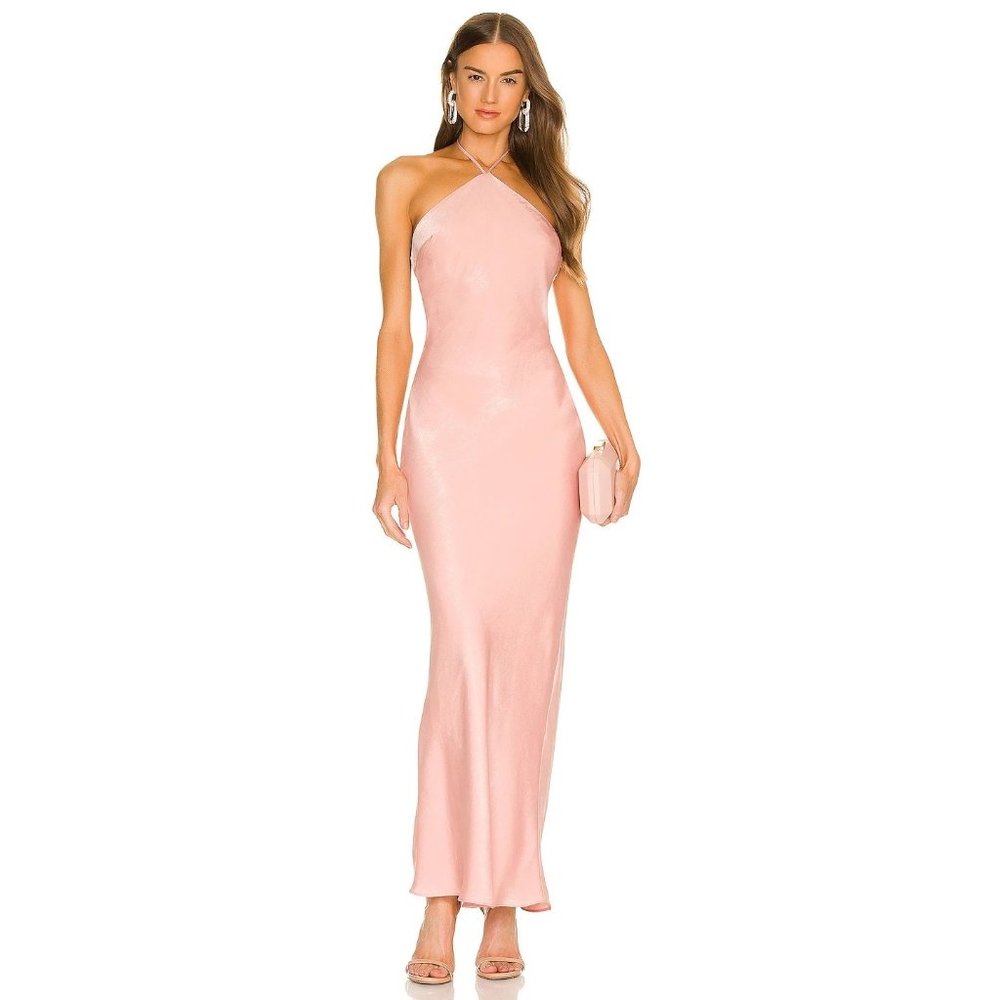 NWT Michael Costello x REVOLE Millie Gown in Blush Small